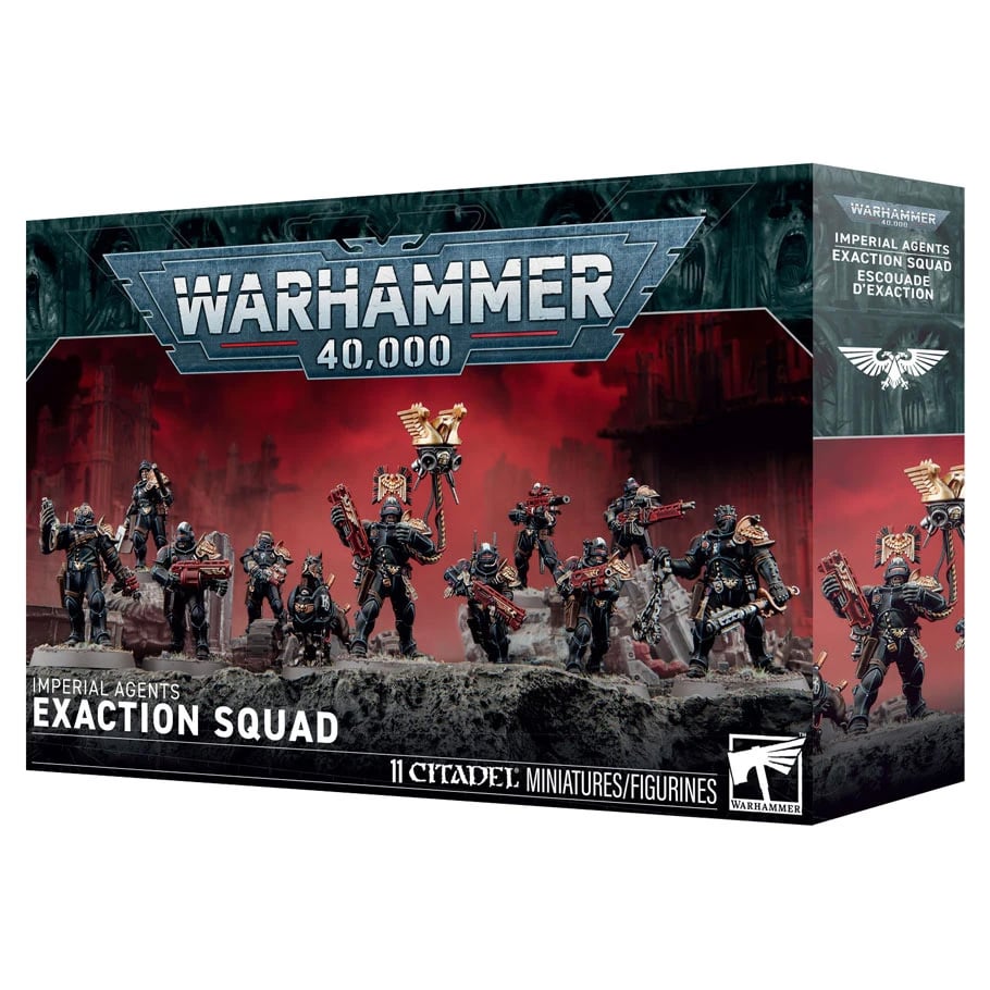 Games Workshop Warhammer 40,000 Imperial Agents Exaction Squad Citadel Plastic Miniature Set - View 3