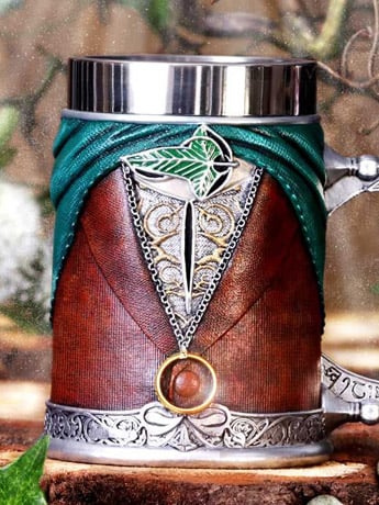 Nemesis Now The Lord of the Rings Frodo Baggins Tankard (6.1-Inch Resin and Steel)