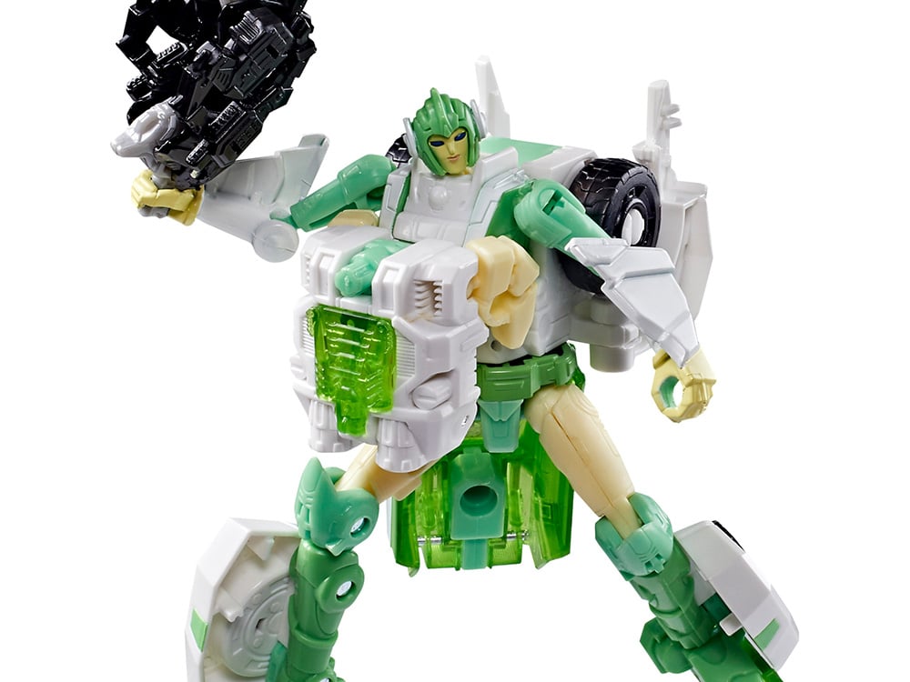 Hasbro Transformers War for Cybertron: Siege Deluxe Class Autobot Greenlight with Dazzlestrike Action Figure Set - View 2