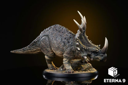 E9 Studio Dinosaur Series Styracosaurus Statue in PVC and Resin - View 5