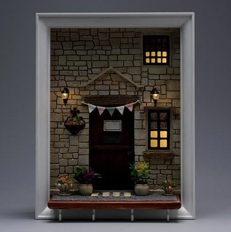 JxK.Studio Gold's Cottage Miniature Diorama Resin Collectible - View 6
