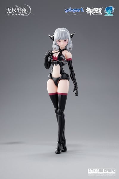 Eastern Model A.T.K. Girl Endless Night Vampire Camilla 1/12 Scale Model Kit, 6.69-Inch - View 27