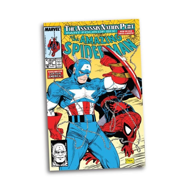 McFarlane Toys Marvel Comics Captain America (The Amazing Spider-Man #323) 1/6 Scale Action Figure - View 8