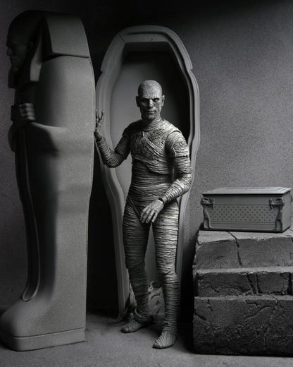 NECA Universal Monsters Ultimate Mummy (Black and White) 90th Anniversary Figure - View 6