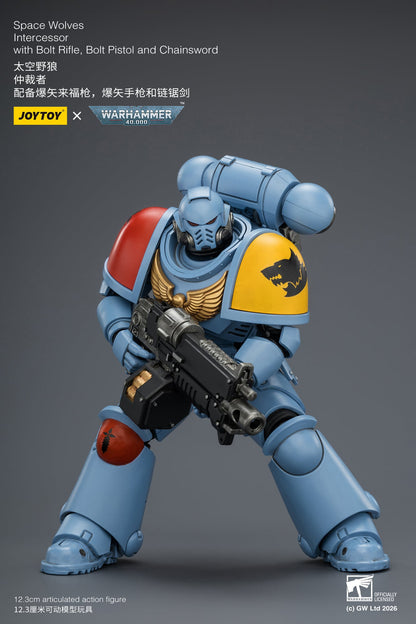 JoyToy Warhammer 40,000 Space Wolves Intercessor 1/18 Scale Plastic Action Figure - View 8